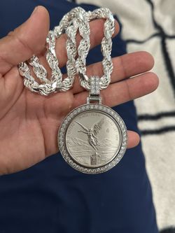 Silver Rope Chain and Pendant