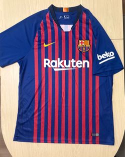 FC Barcelona 2018/19 Home Jersey (Size XL - Fan Version)