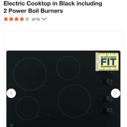 GE Electric Cooktop