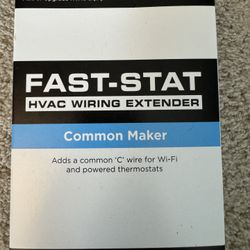 Fast-Stat. Common Maker. HVAC Wiring Extender.