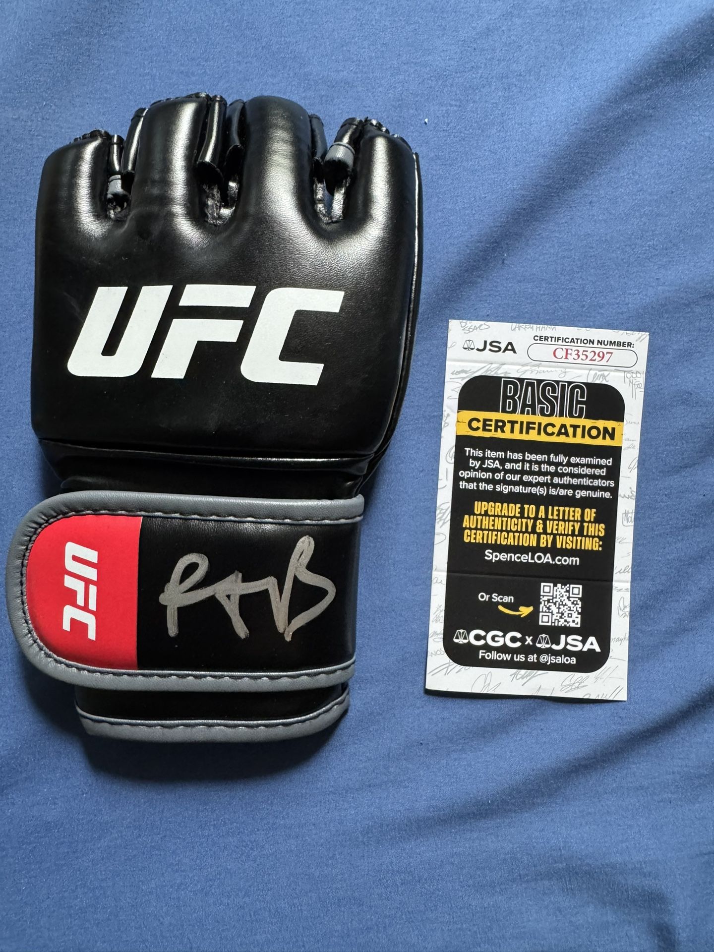 Paddy Pimblett Signed Glove With JSA authentication