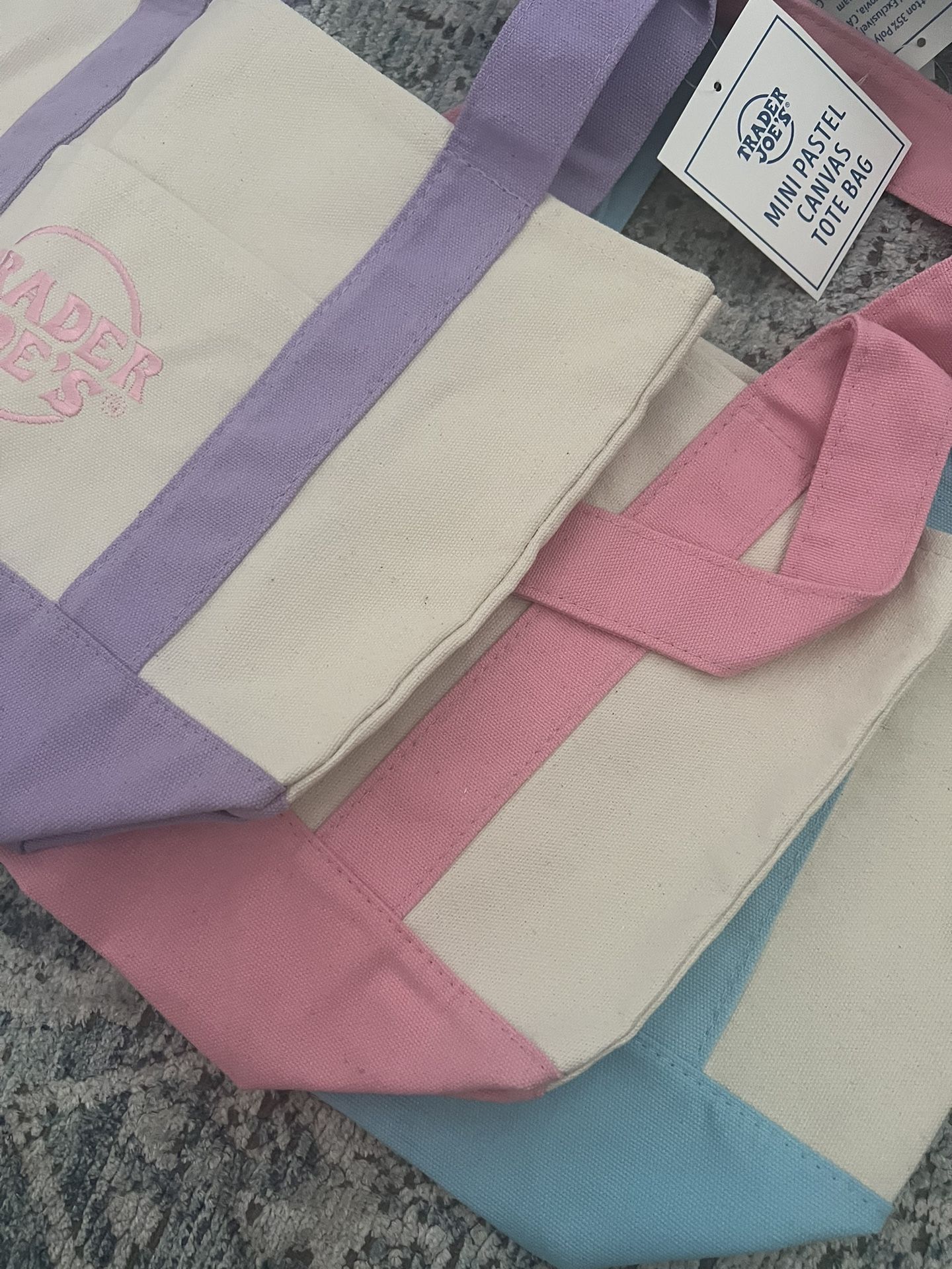 Trader Joes Mini Canvas tote