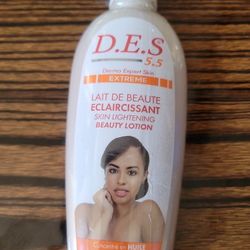 D.E.S Lait De Beaute Eclaircissant Skin Lightening Beauty Lotion 225ml