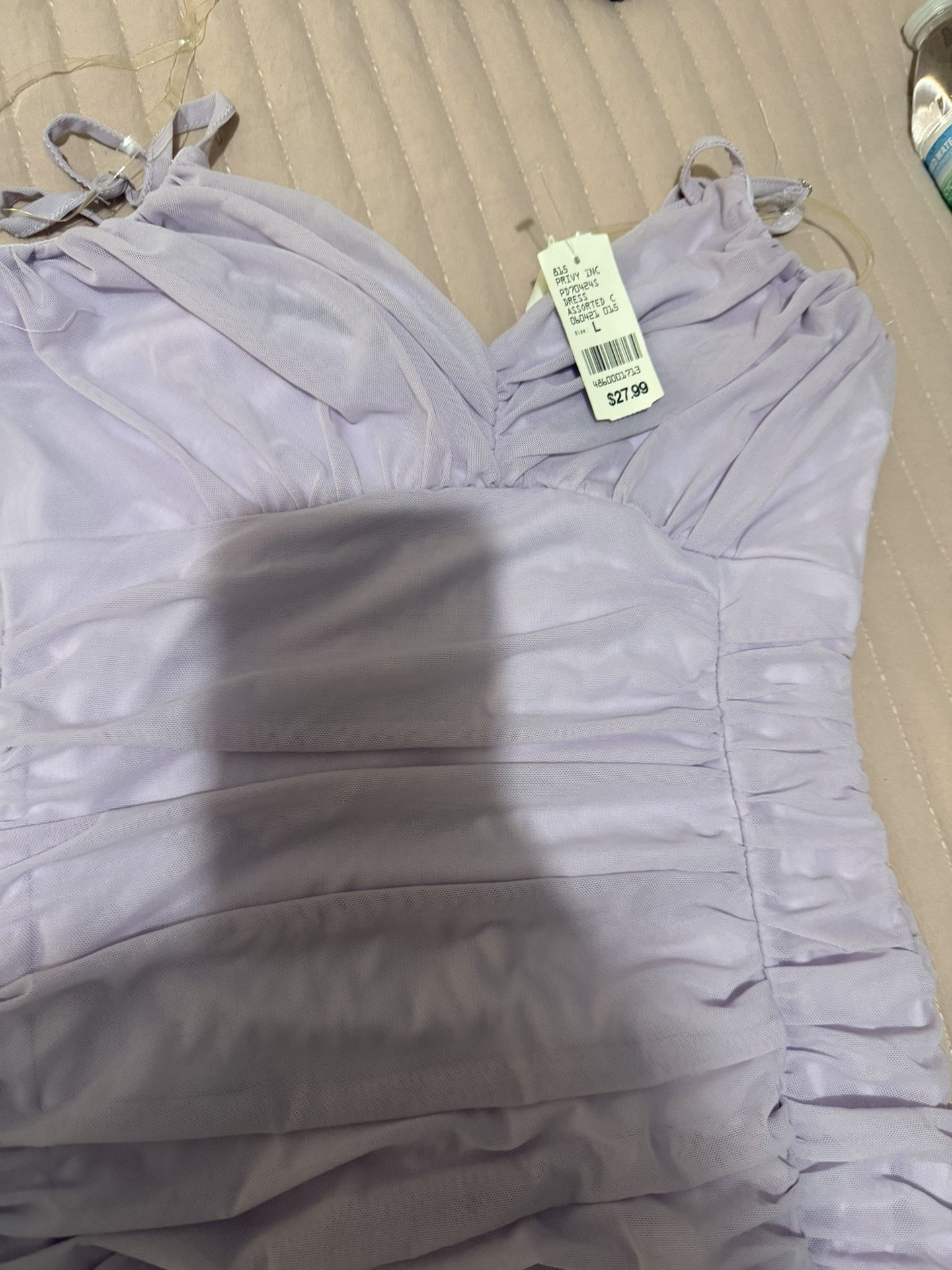 New Purple Dress Large Midi Dress