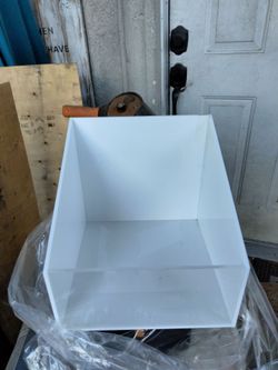 Plexiglass storage bin