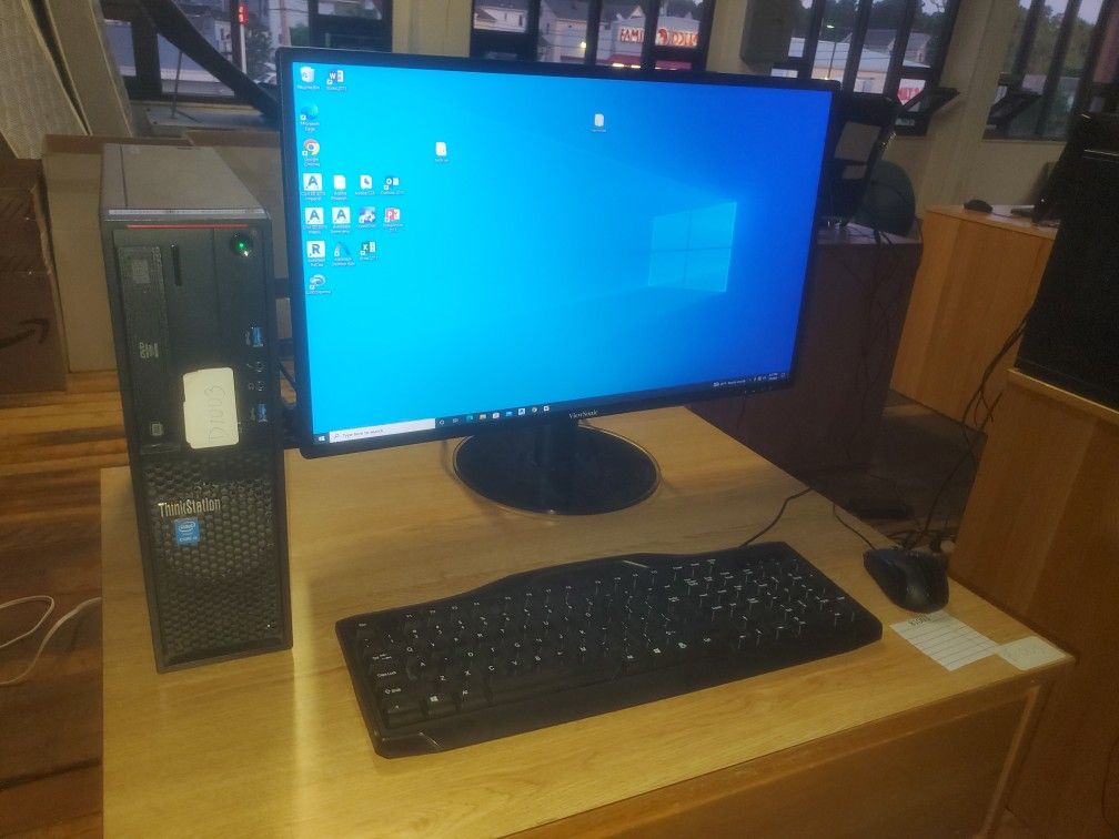 IBM THINKSTATION DESKTOP WITH 27' MONITOR COMPLETE SET (B1003)

