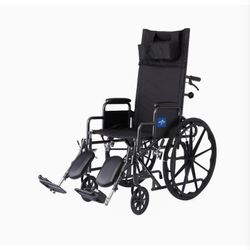 Medline Reclining Wheelchair, 18"