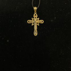 14KT Catholic Cross I-1316