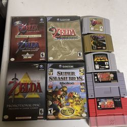 Nintendo GameCube, 64, & SNES games 