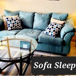 Sofa Sleeper, Recliner, Coffee And End Table 
