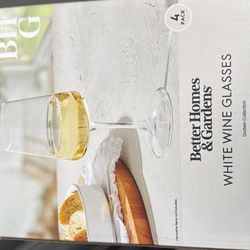 4pc White Wine Glasses