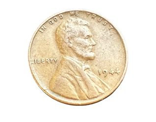  RARE Lincoln Wheat Penny 1944  (No Mint Mark)