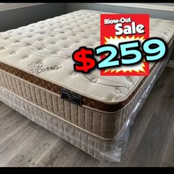 King Size Organic Cloud Comfort Europillowtop Matres....