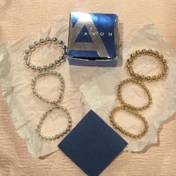 AVON Classic Beaded 6 Piece Bracelet Set