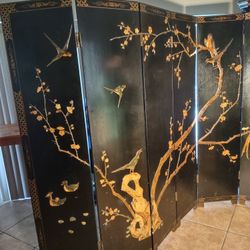 Chinese Room Divider Its Raisen Filled Chinese Art Beautiful 6 Panel 