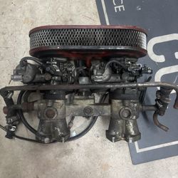 Datsun Roadster 1500  SU Carburetors And Intake. Untested.