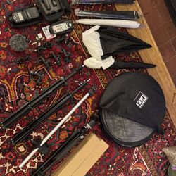 Photography Equipment - Pocketwizard, Stands, Backdrops, Speedlites