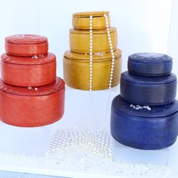 Nestled Leather  Hand Made Jewelry Boxes