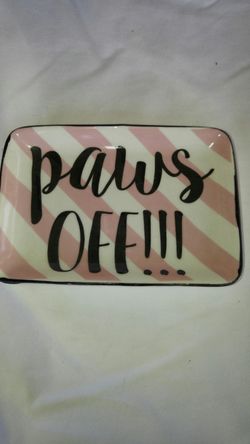 Paws Off Soap Dish or Ring Holder