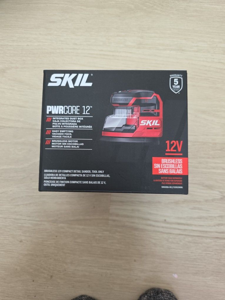 Brand New SKIL 12-Volts Brushless Detail Cordless Sander with Dust Management (No Battery)