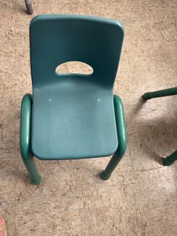 Lake shore Kids Plastic Stackable Chair Teal