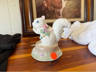 Antique Squirrel Music Box