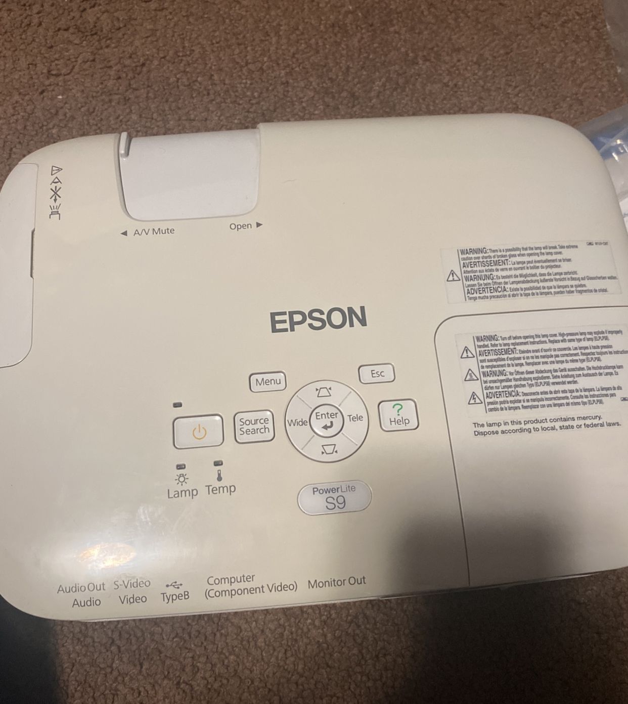 Epson PowerLite S9 Multimedia Projector