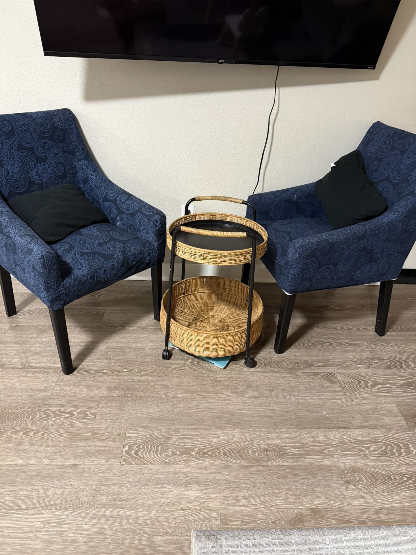 Two IKEA Chars With Table