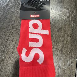 Nike X Supreme Socks New (Men Size 8-9.5 or Women 9.5-11)