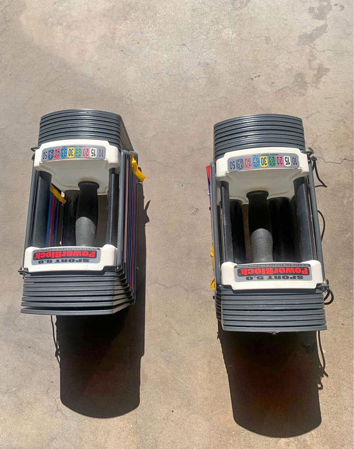 Powerblock Sport 5.0 Dumbbells 10 to 50 Pounds