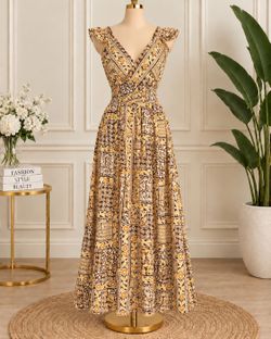 Boho Floral Print Maxi Dress One size xs to large