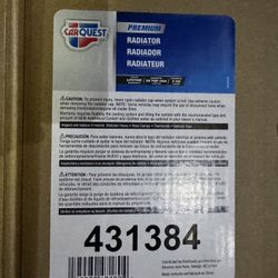 NEW IN BOX Car-Quest Ford Mazda mercury Radiator 431384