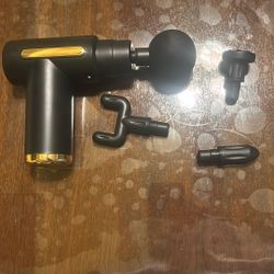 Message Gun With 5 Different Speed  Modes 4 Massage Attachments 