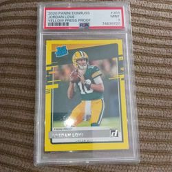 Jordan Love Yellow Rated Rookie.