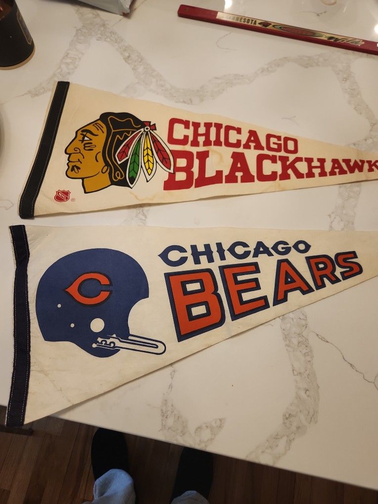 Chicago Bears And Blackhawks Pendants