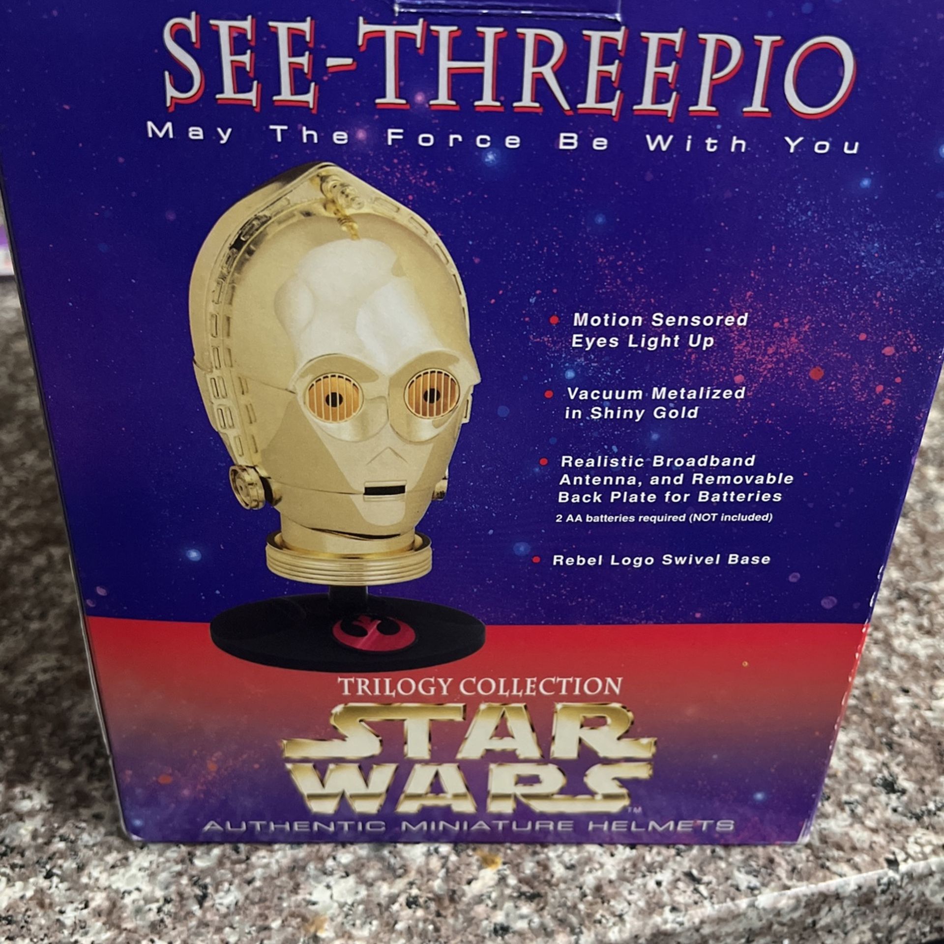 Star Wars Collectible Miniature C3p0 Helmet See-threepio