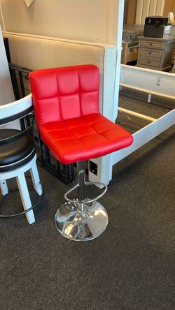 Barstool clearance lipstick red new just assembled was $89 each now $30 ea. 4 left