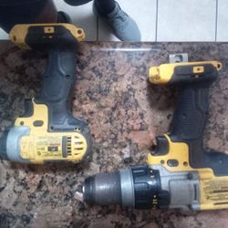 DeWalt  20 V Hammer Drill And A DeWalt 20v Impact Drill