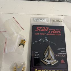 Star Trek Klingon Voice Communicator and PINS
