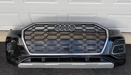 BLACK AUDI Q5 FRONT BUMPER 2021 2022 2023 2024