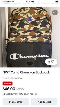 Champion Camo Backpack