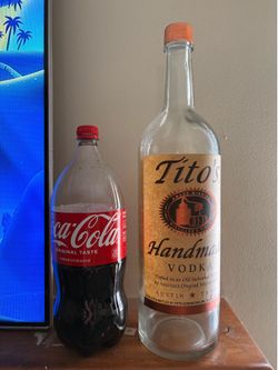 2ft Tito’s Glass Bottle