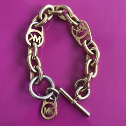 MK Golden Tone Bracelet
