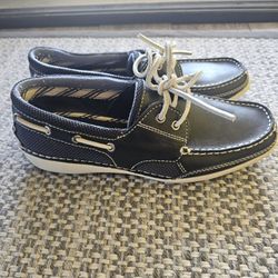 BASS boater Women's 8 Breezy Windward Docksides Leather Lace Up Loafer Boat