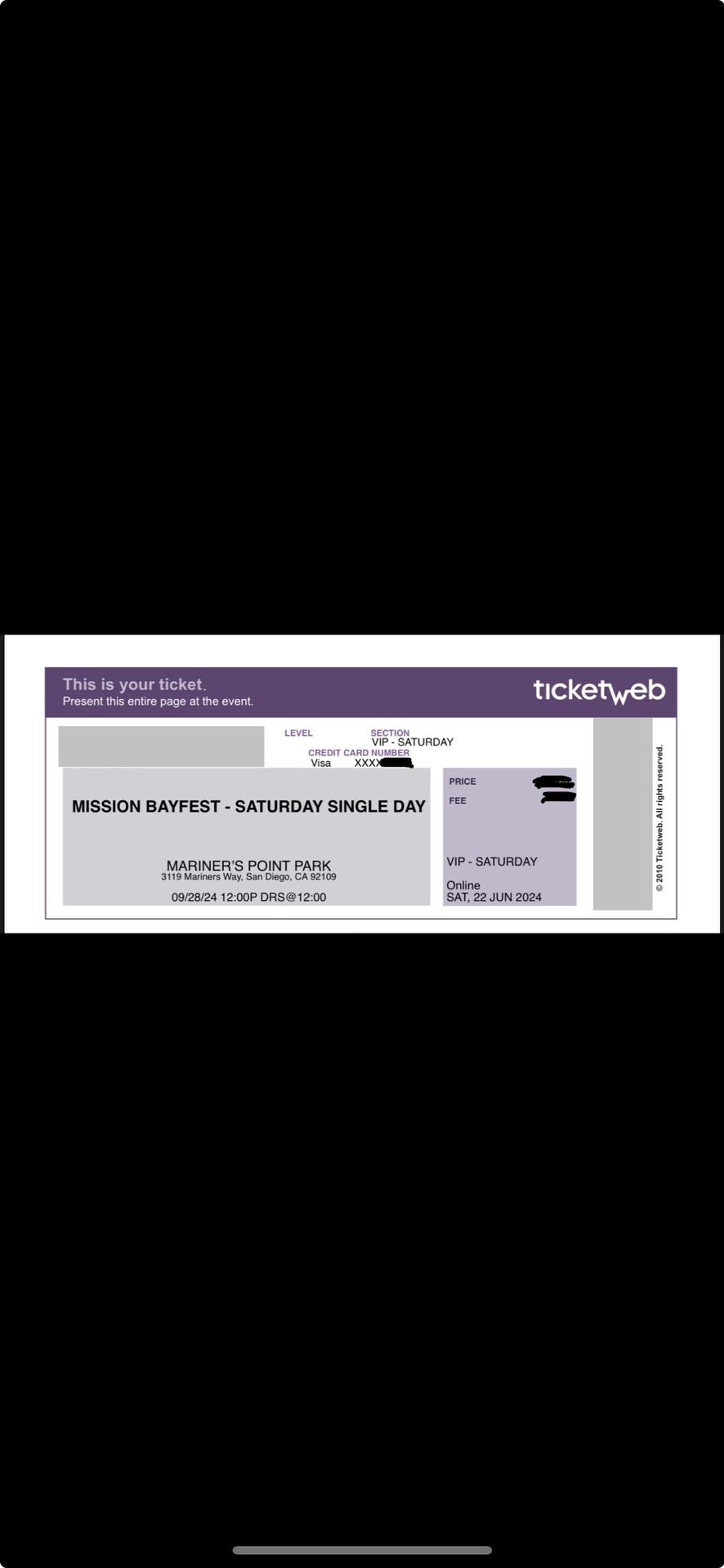 Mission Bayfest 2 VIP Tickets 9/28/24