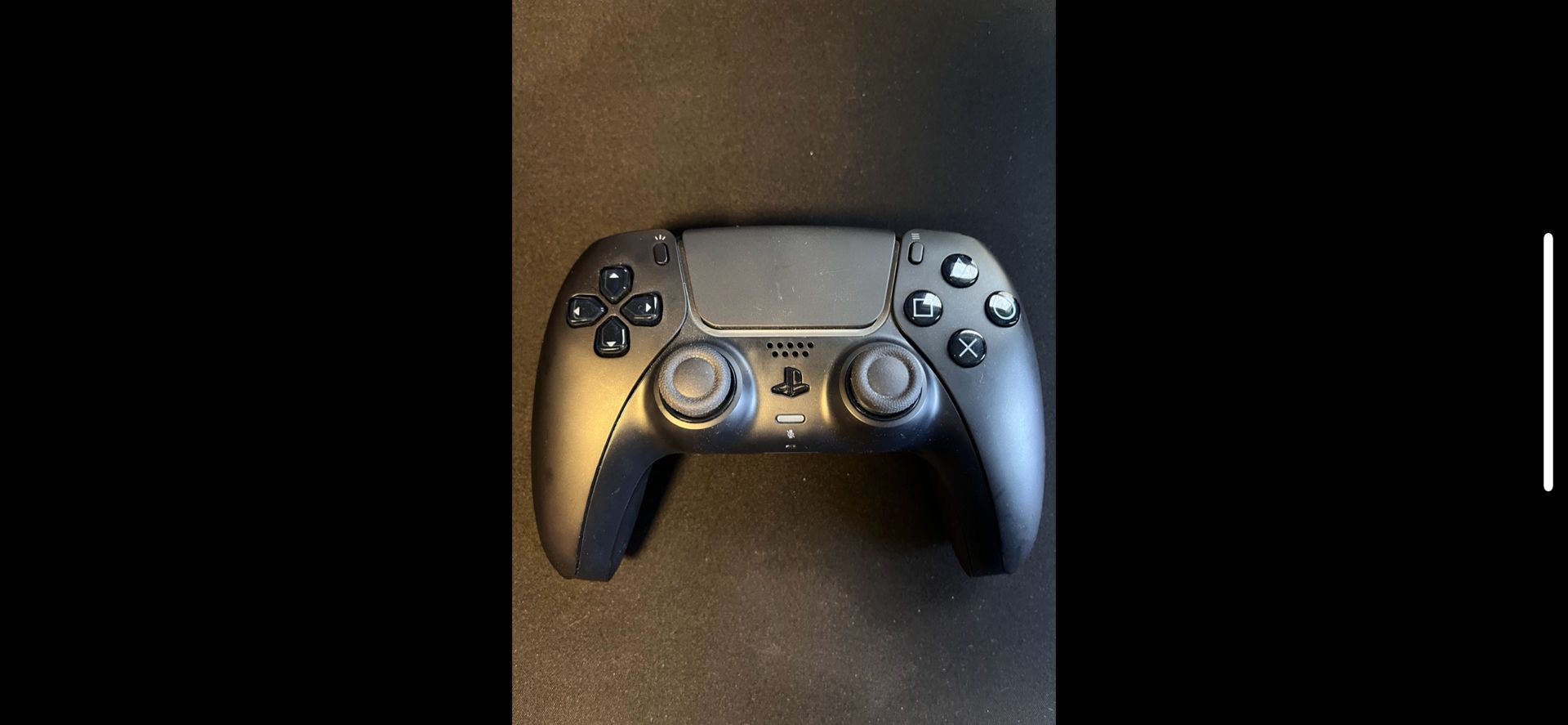 wireless black PS5 controller