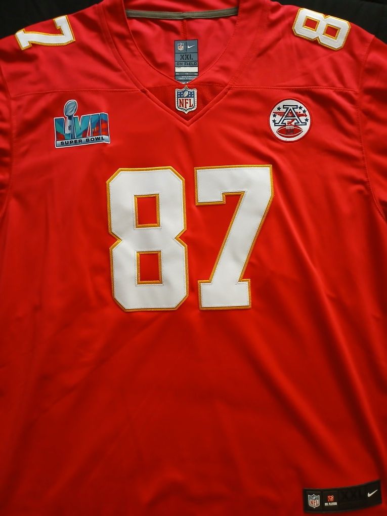 Nike Travis Kelce Kansas City Chiefs Super Bowl LVII Jersey Men's