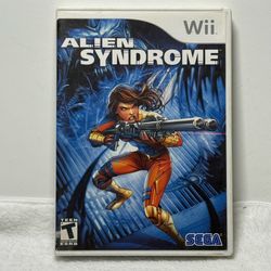 Alien Syndrome Nintendo Wii Complete In Box w/ Manual Sega