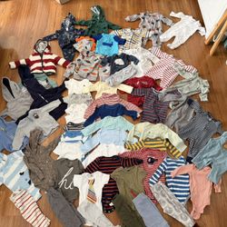 Huge Lot Baby Boy Clothes 3-6 Months 