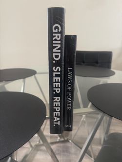 Decorative Books Set of 2 – Grind Sleep Repeat & Laws of Power